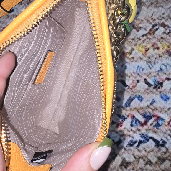 Kate Spade Jolie Raffia Tweed Crossbody Convertable In Sunset Blaze - Picture 3 of 5